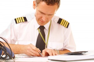 aircraft pilot writing