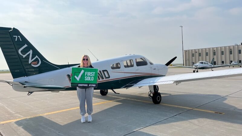 Zoe Steel - UND private pilot
