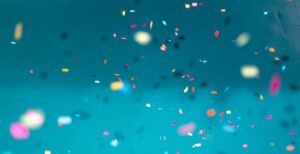 AINsight- reflections and celebrations - annual report - glitter on teal background- personal and professional audit