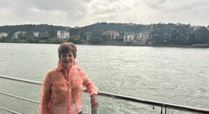 Sheryl Barden, CEO, Aviation Personnel International on a cruise in the Mediterranean Sea