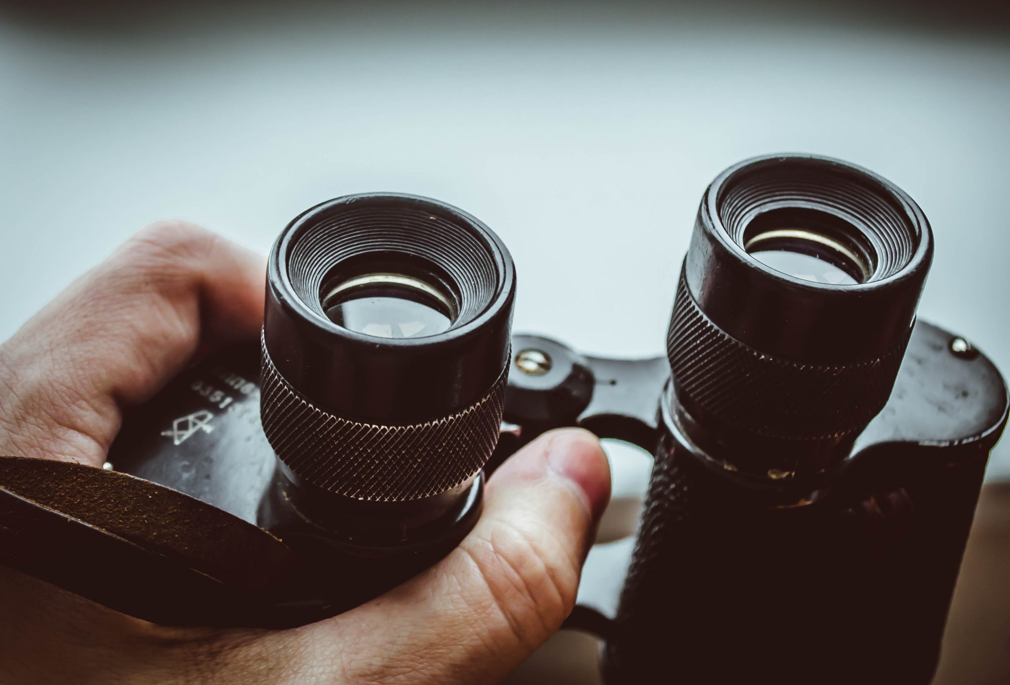 look before you leap - pair of binoculars